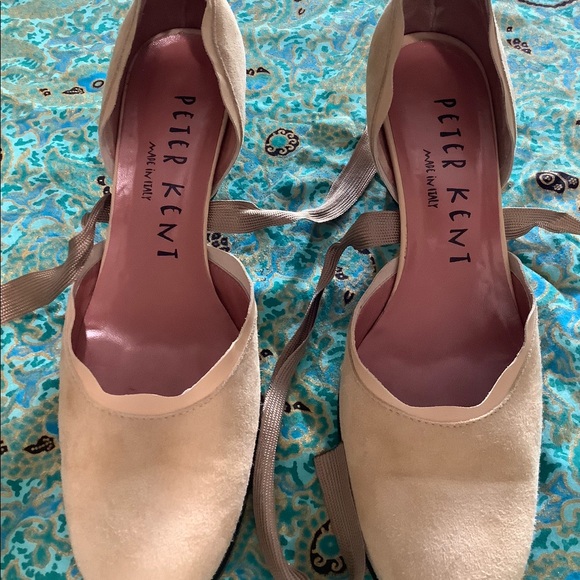 Peter Kent suede low heel vintage style shoes size 38 1/2 made in Italy. - Picture 6 of 8